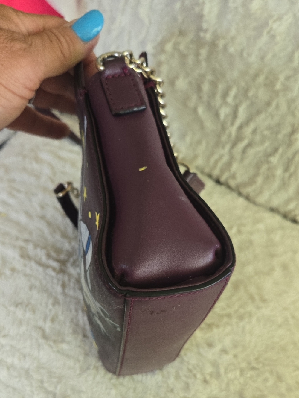 kate spade Moon & UFO Crossbody Bag - Burgundy - Picture 5 of 12